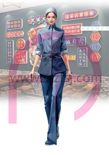 红旗公社服务员制服5