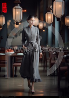 高端中餐服务员2