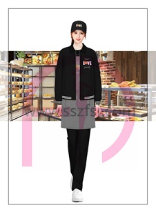 甜品奶茶店员制服9
