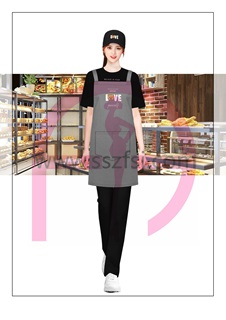 甜品奶茶店员制服8