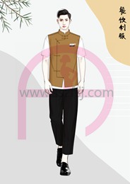 国风休闲餐饮制服8