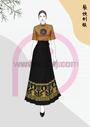 国风休闲餐饮制服5