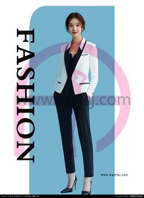 时尚白色女西服5