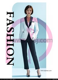 时尚白色女西服3