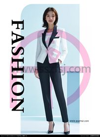 时尚白色女西服4