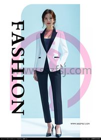 时尚白色女西服2