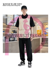 饮品店服务员制服2